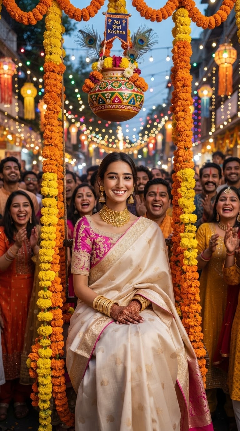 Dahi Handi AI Photo Editing Prompt