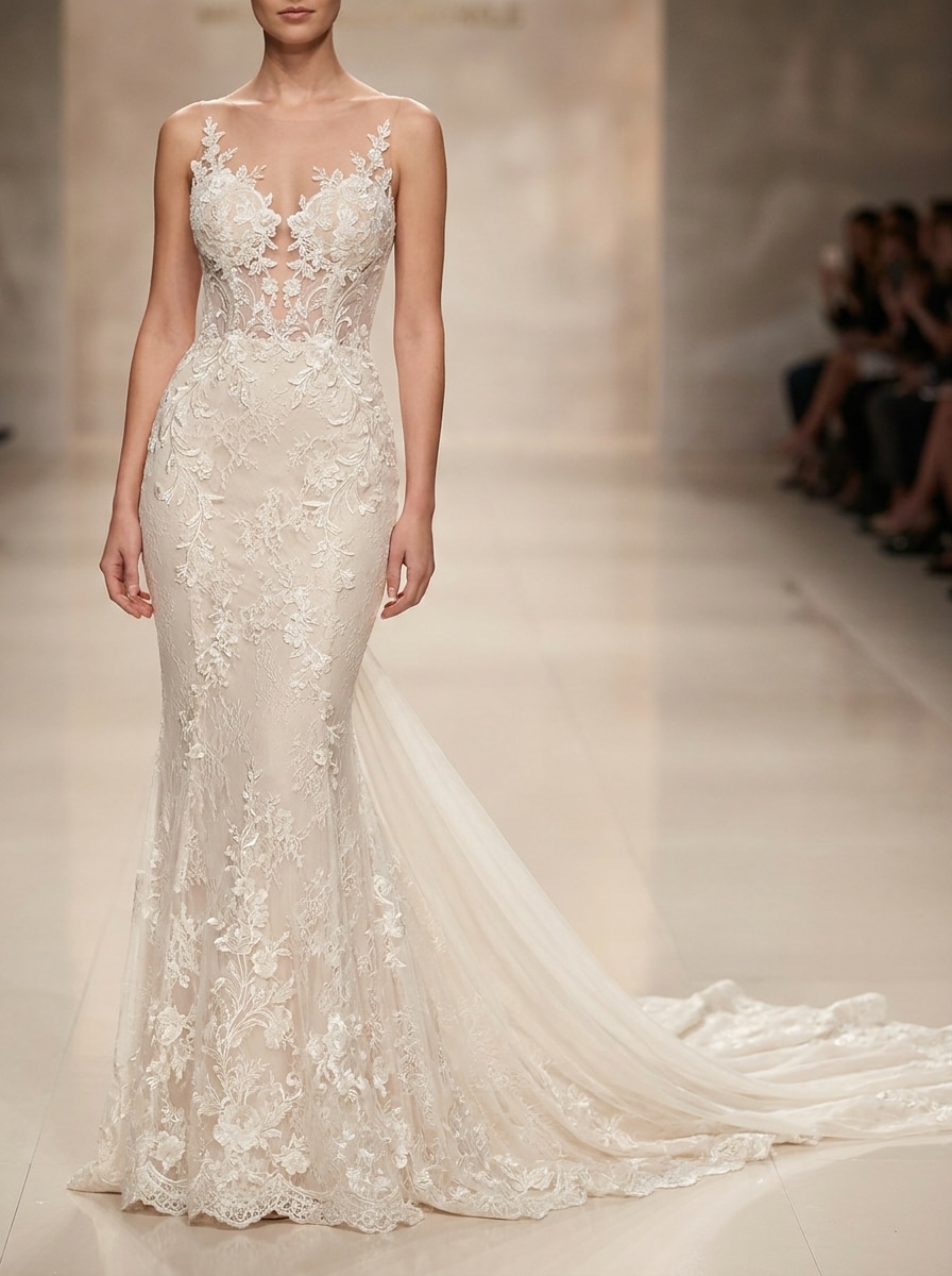 Lace Mermaid Gown