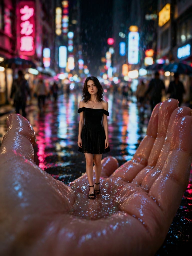 Miniature Street Night Look viral miniature prompt