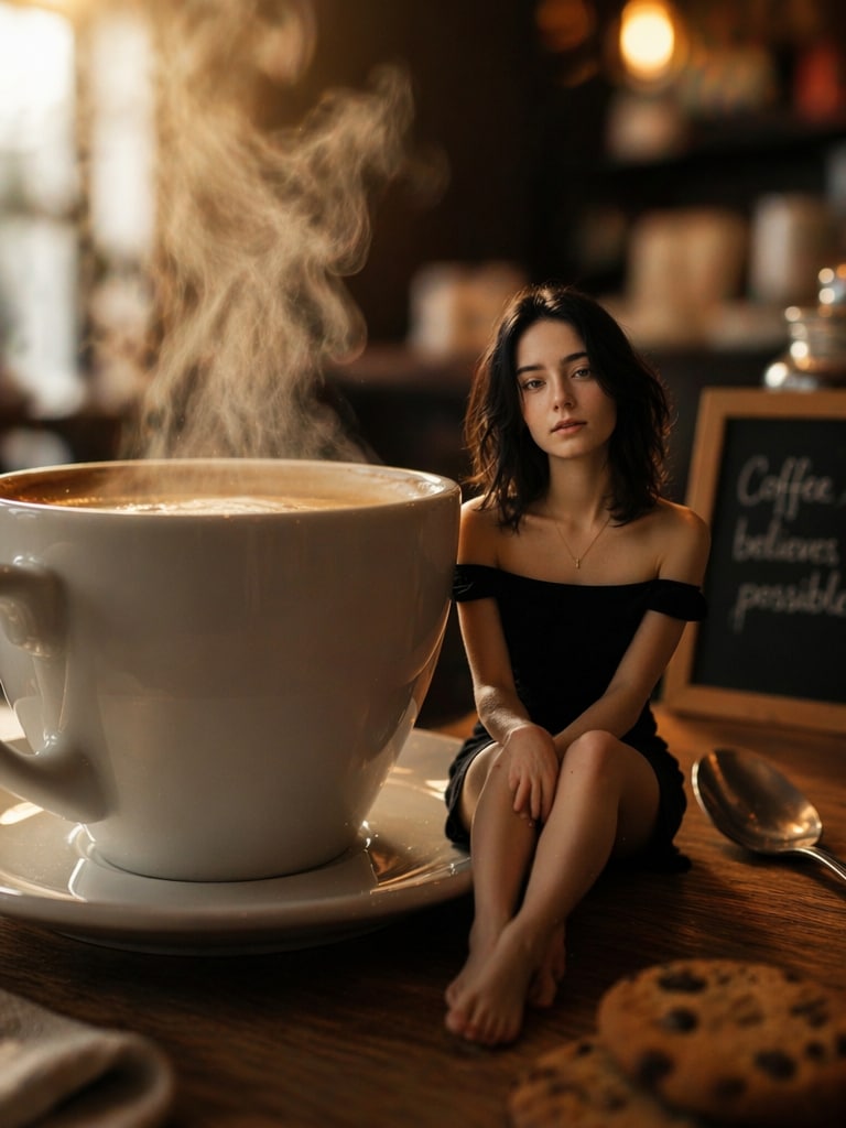 Tiny Cafe Mood miniature prompt ChatGPT