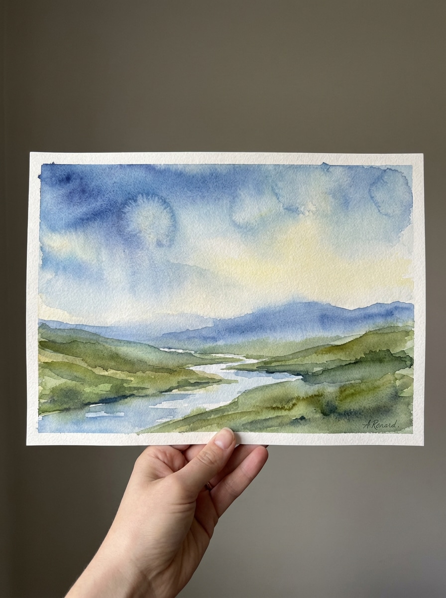 Landscape Watercolor Painting