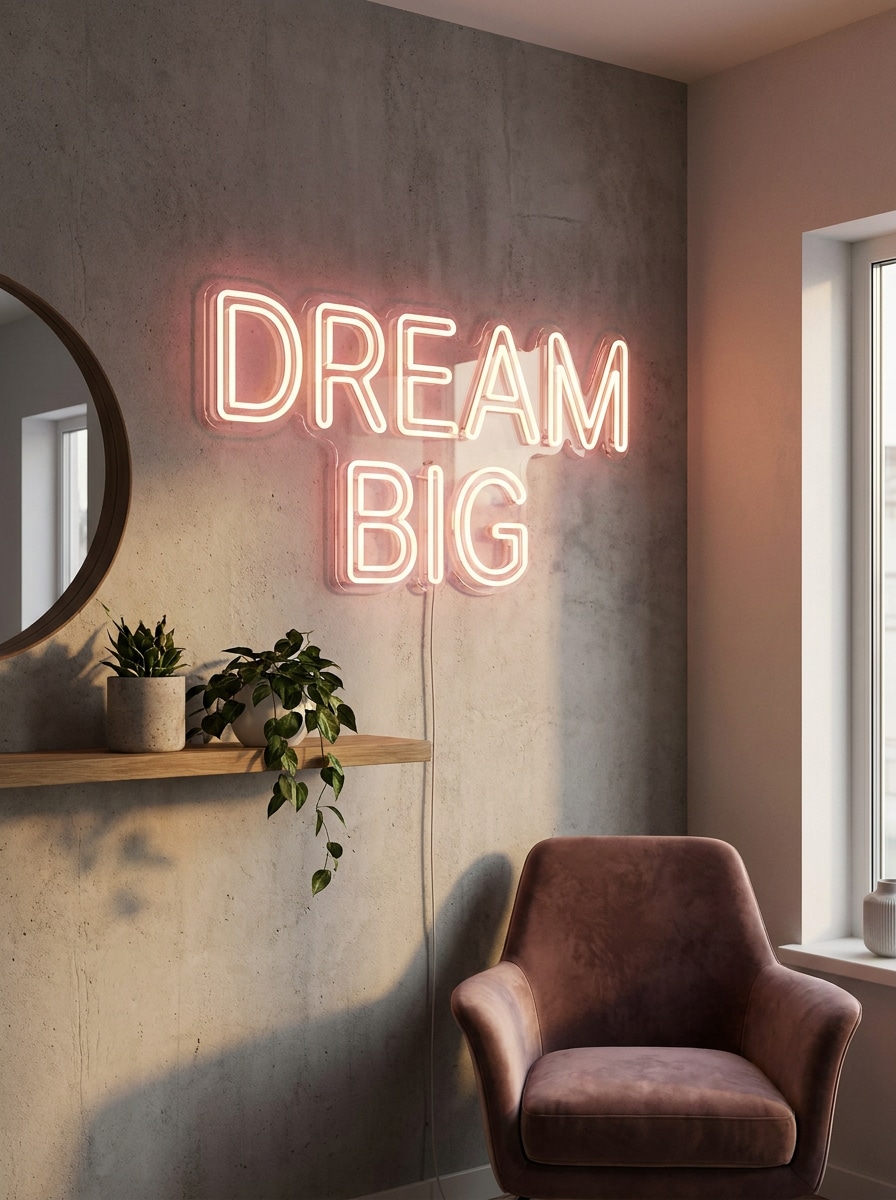 Wall-Mounted LED Quote Sign