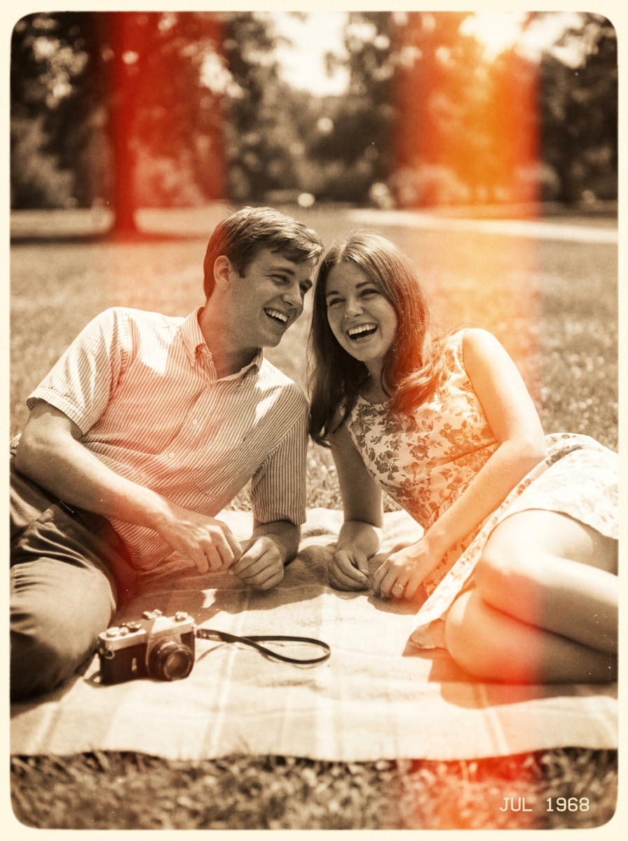 Light Leak Retro Snapshot