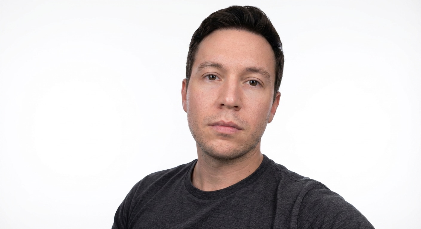 White LinkedIn Studio Background after background change