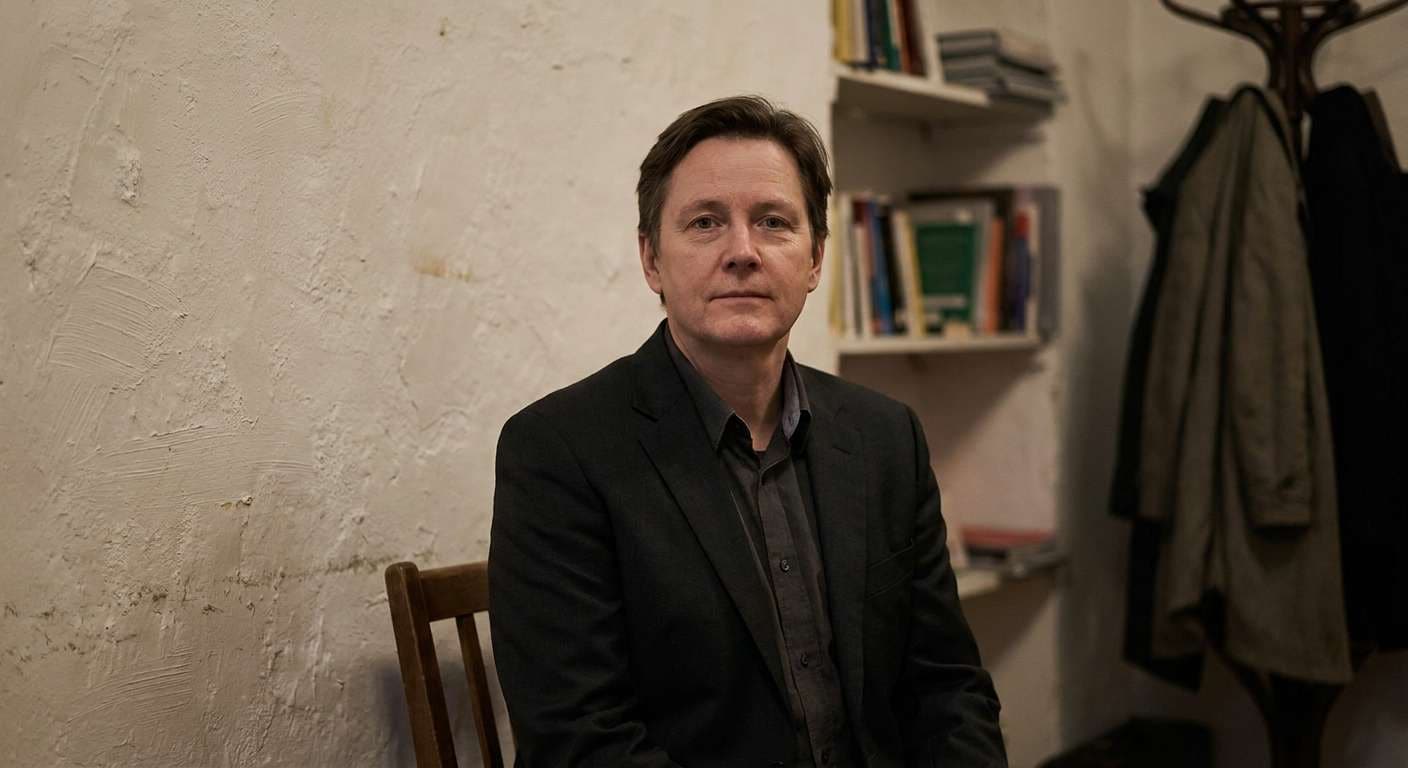 Soft Gray Corporate Headshot before background change