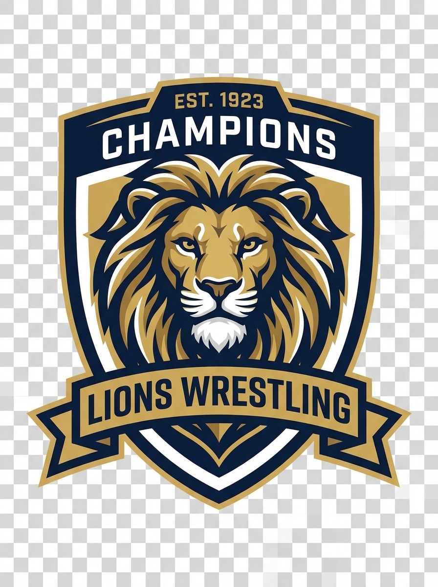 Lion Head Wrestling Crest