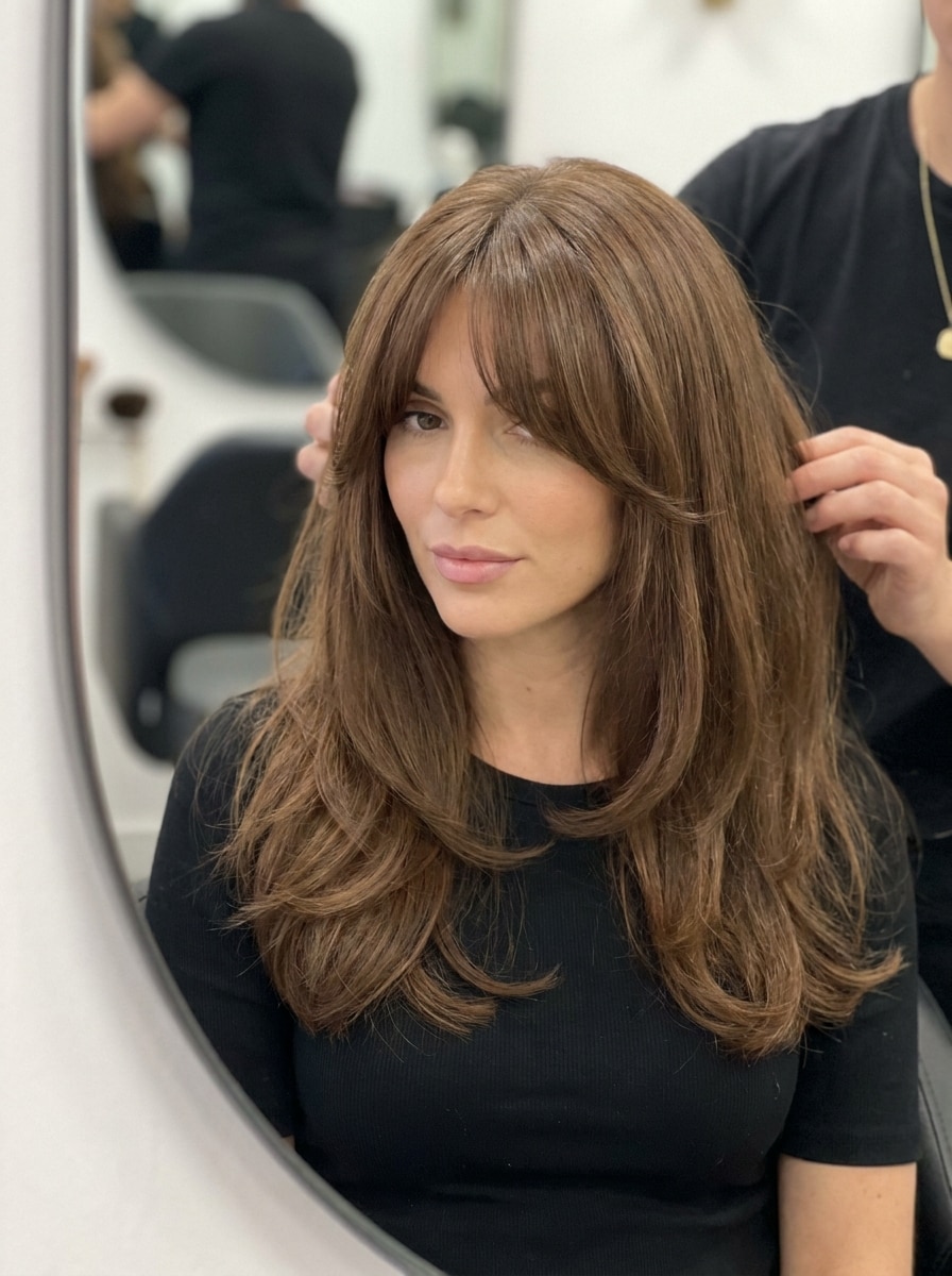 Long Curtain Bangs