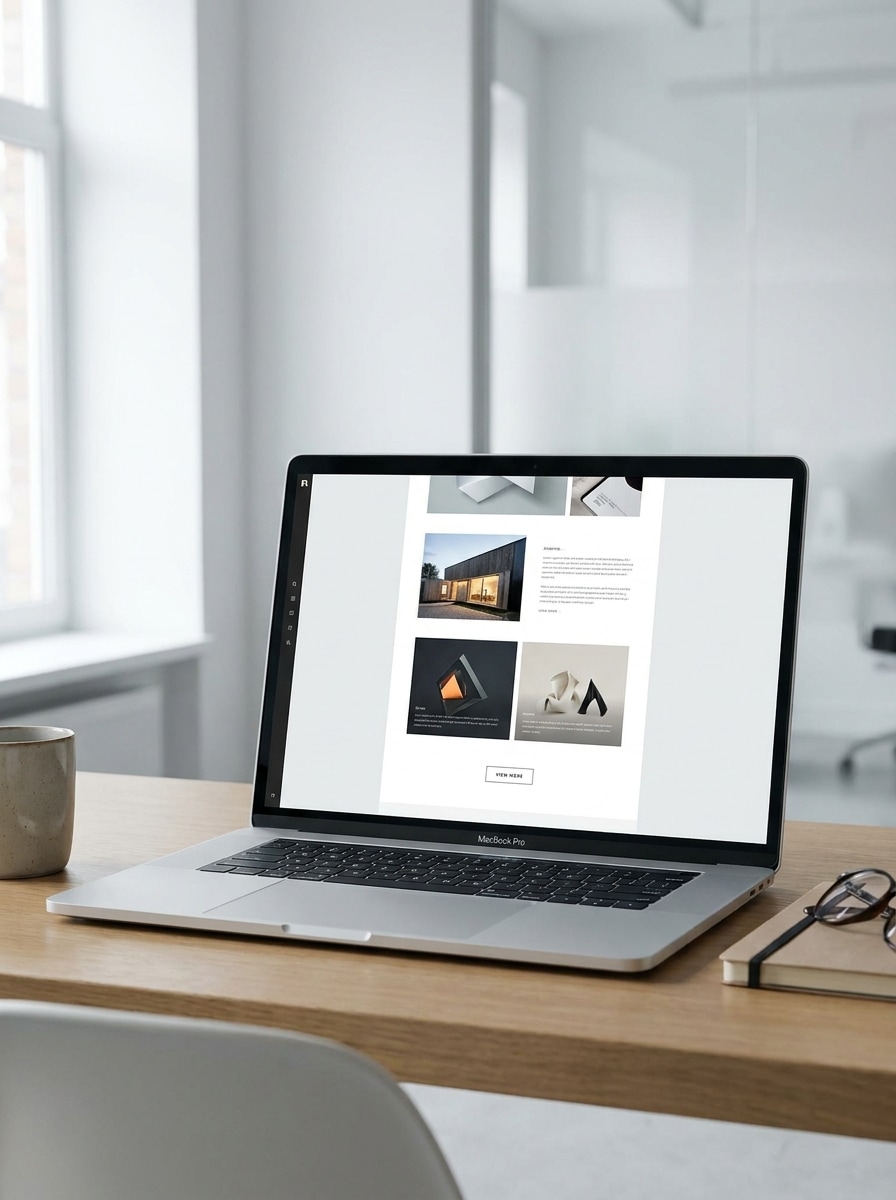 Long Scroll Website Display
