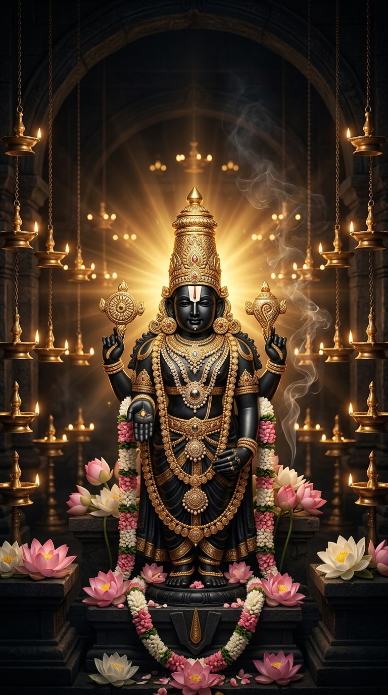 Golden Temple Lamps Balaji Wallpaper