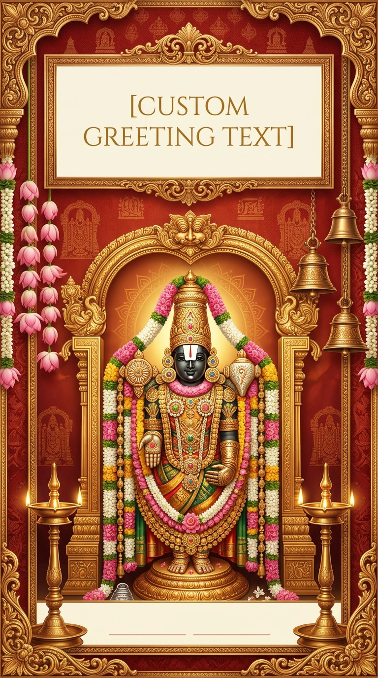 Balaji Festival Greeting Poster Prompt