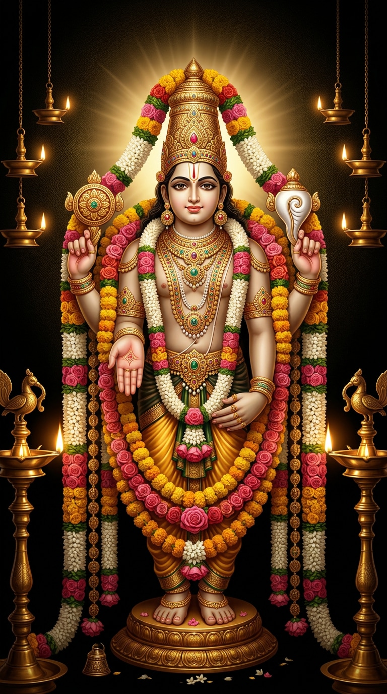 Tirupati Balaji 4K Poster Prompt