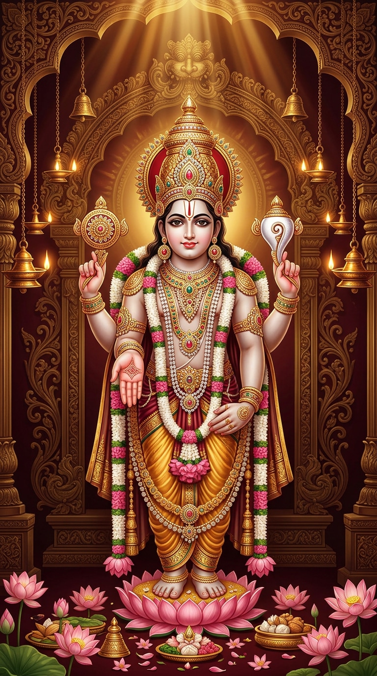 Lord Venkateswara AI Image Prompt