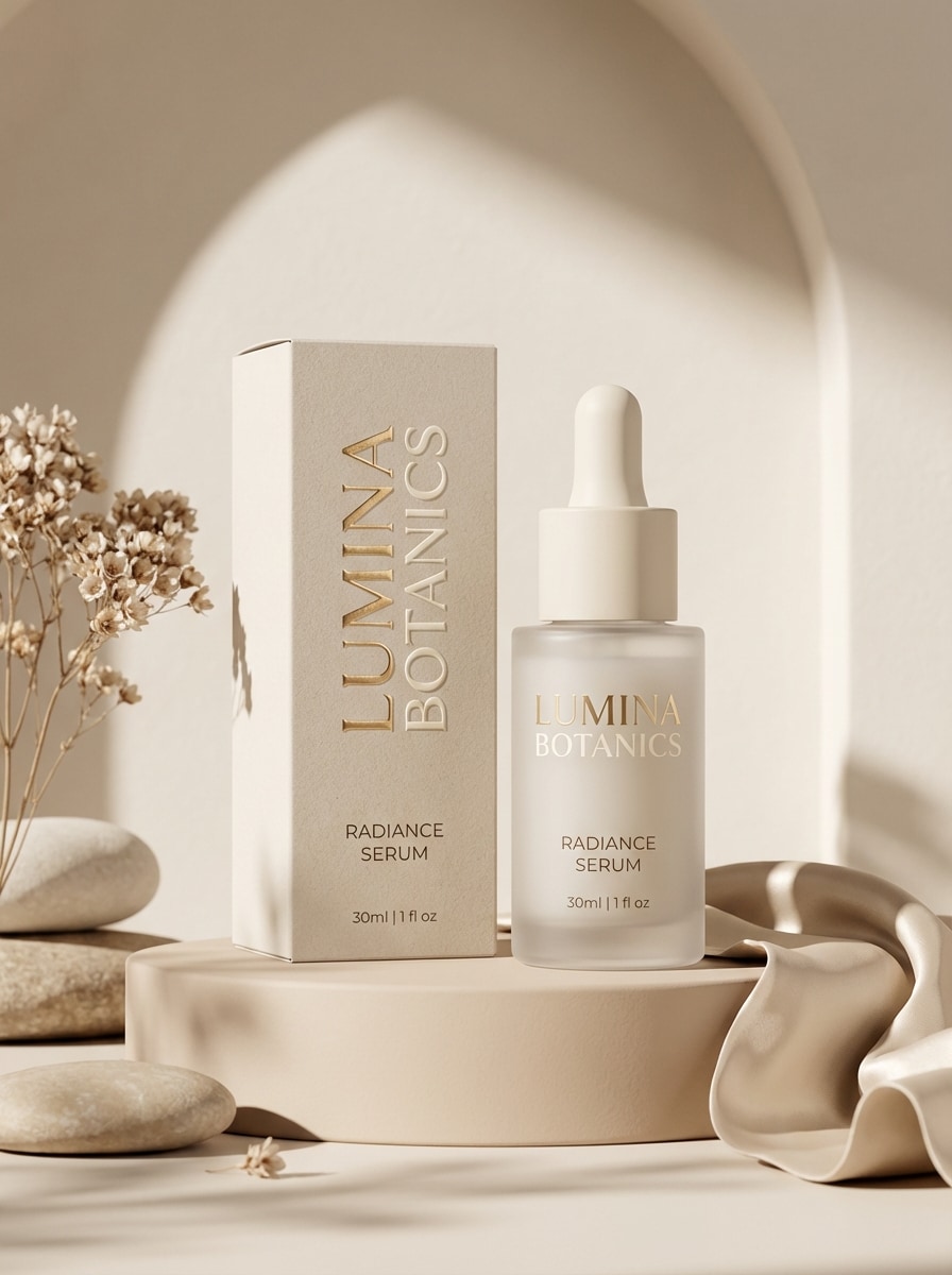 Luxury Cosmetic Bottle Mockup