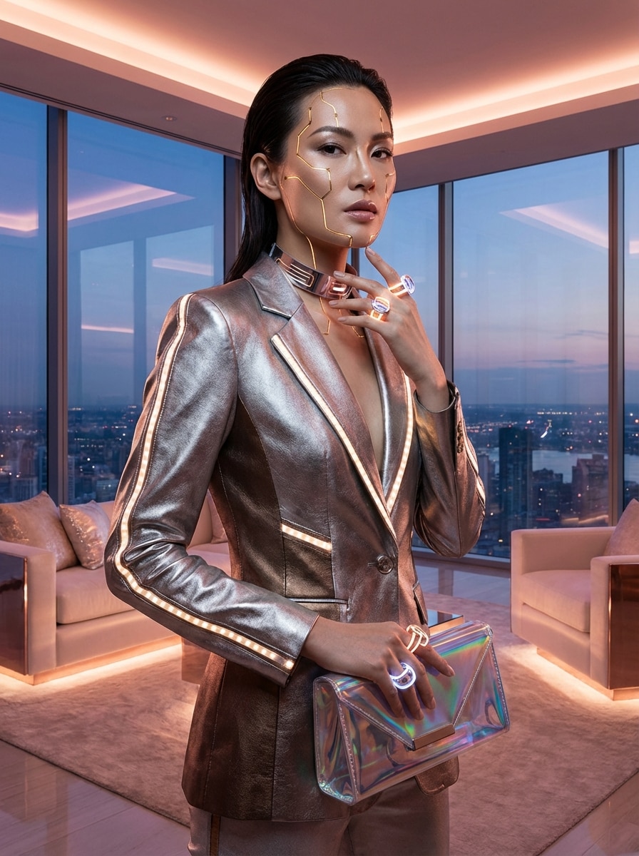 High Fashion Luxury Cyberpunk Style