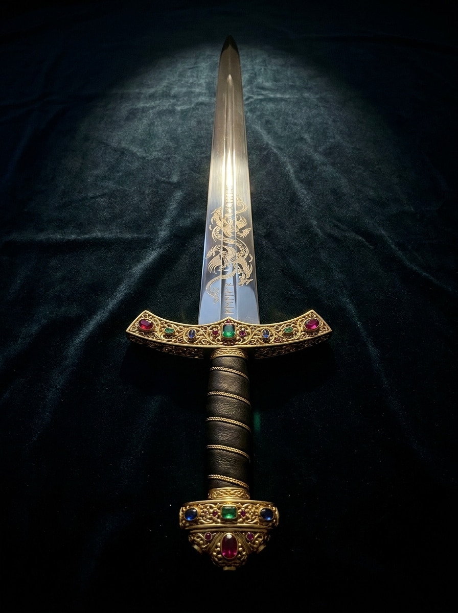 Luxury Engraved Sword