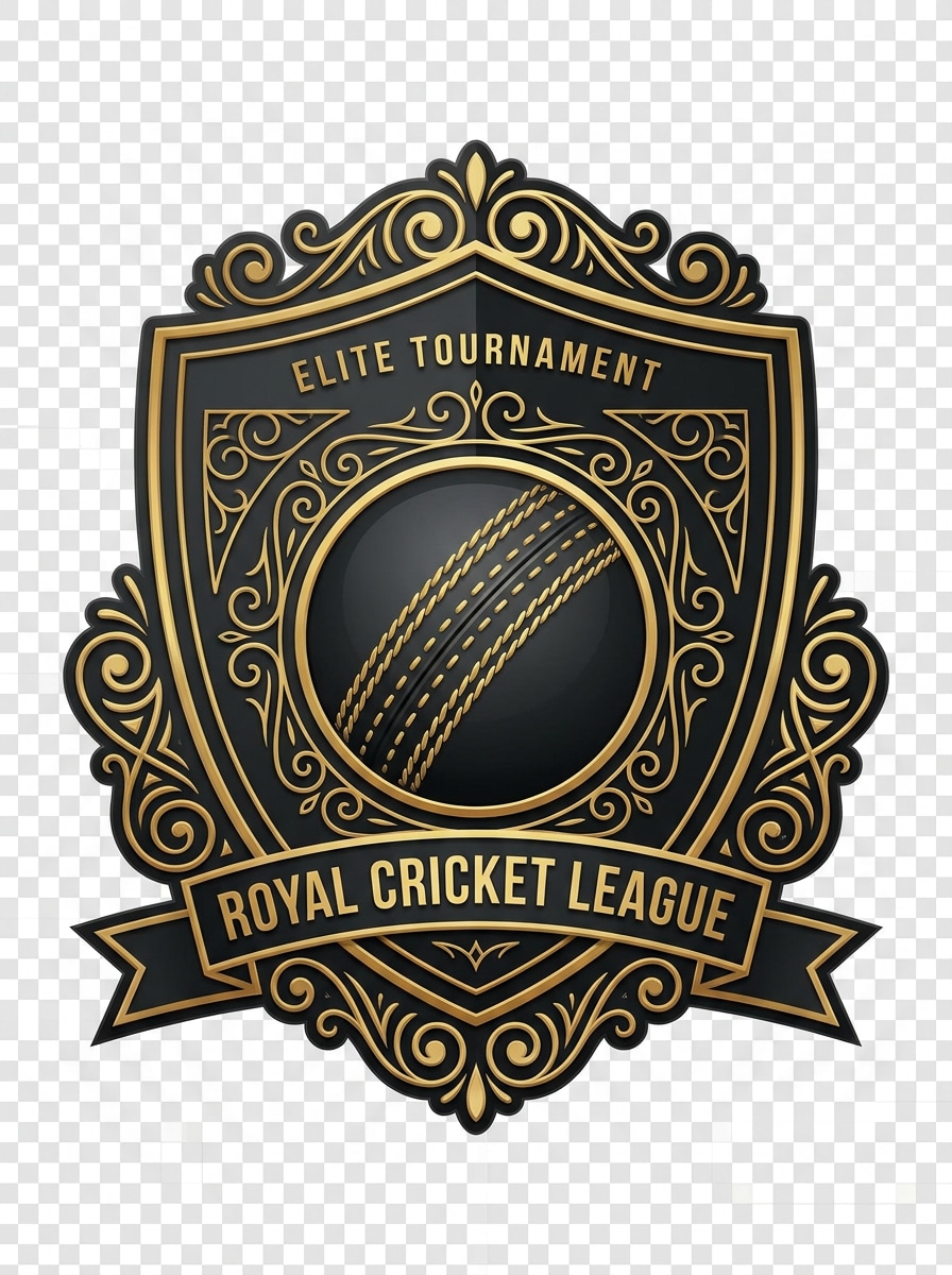 Luxury Gold Cricket Crest