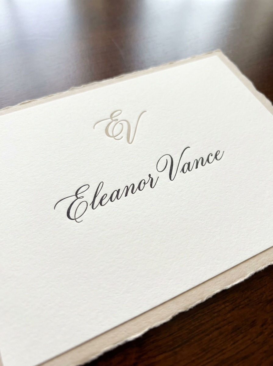 Luxury Monogram Signature Card