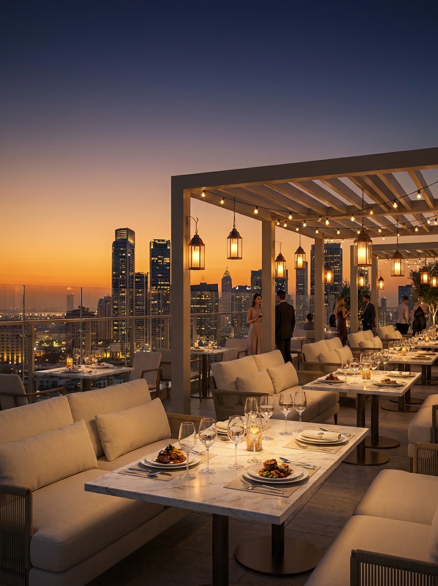 Luxury Rooftop Restaurant
