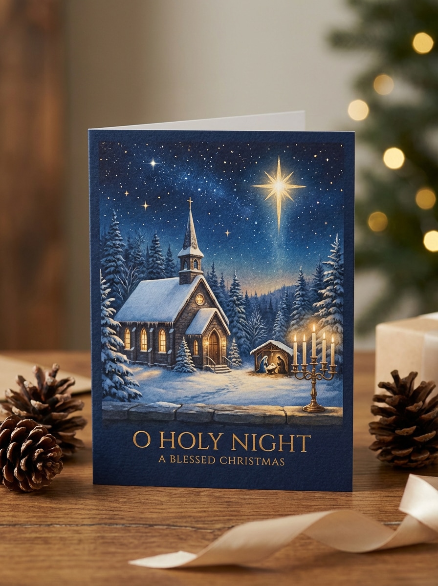 Luxury Sacred Winter Scene