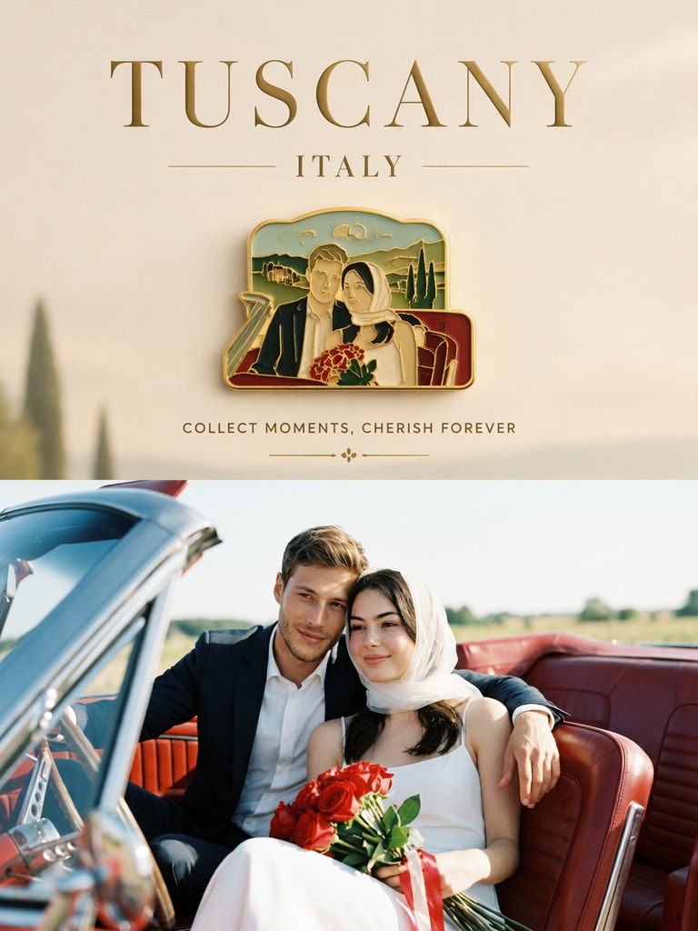 Luxury Travel Souvenir Poster prompt