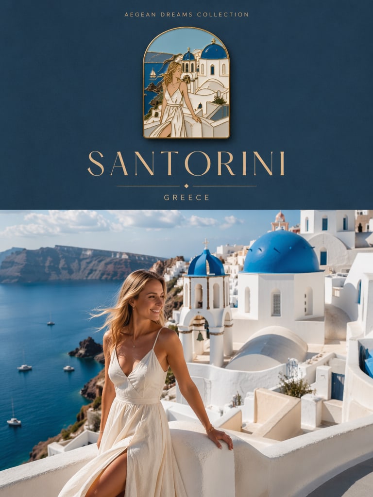 Luxury Travel Souvenir Poster prompt