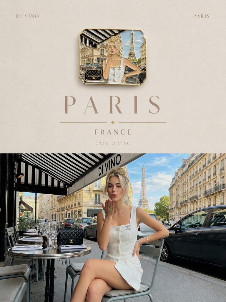Luxury Travel Souvenir Poster prompt