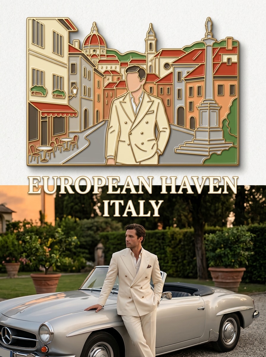 European City Travel Poster prompt