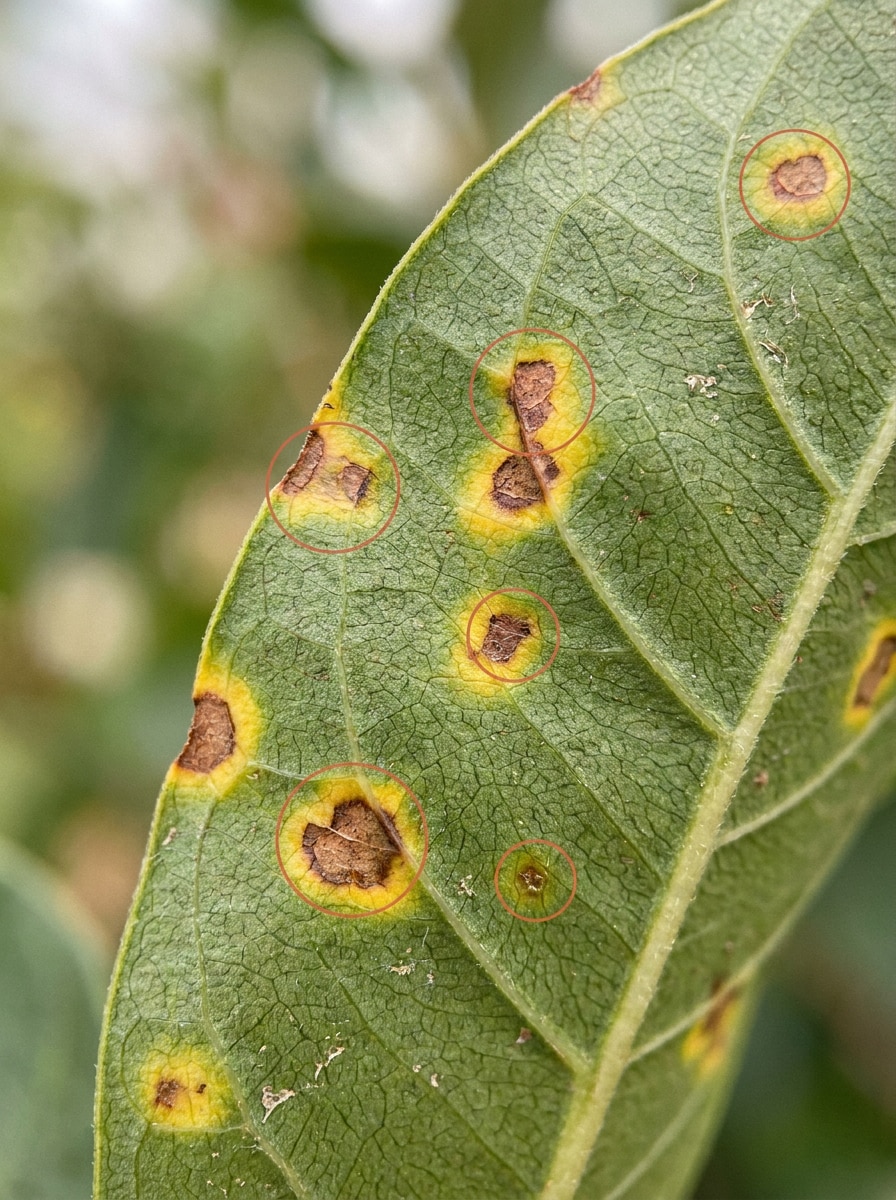 Macro Leaf Lesion Detection