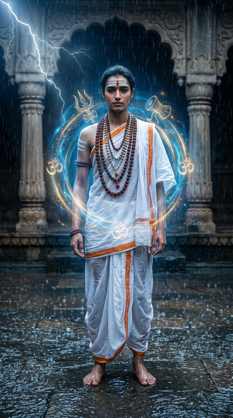Lord Shiva Kailash Mountain AI Poster Style