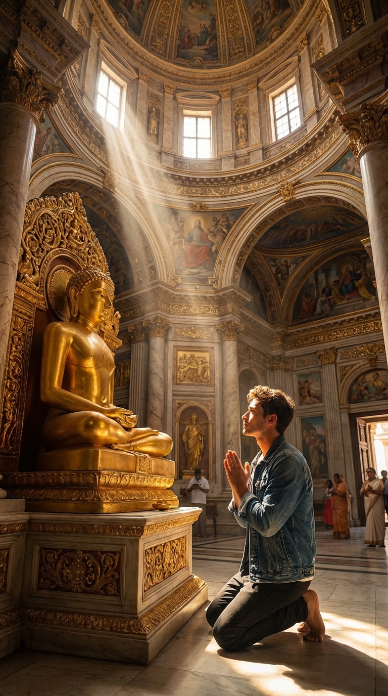 Mahavir Jayanti AI Wallpaper