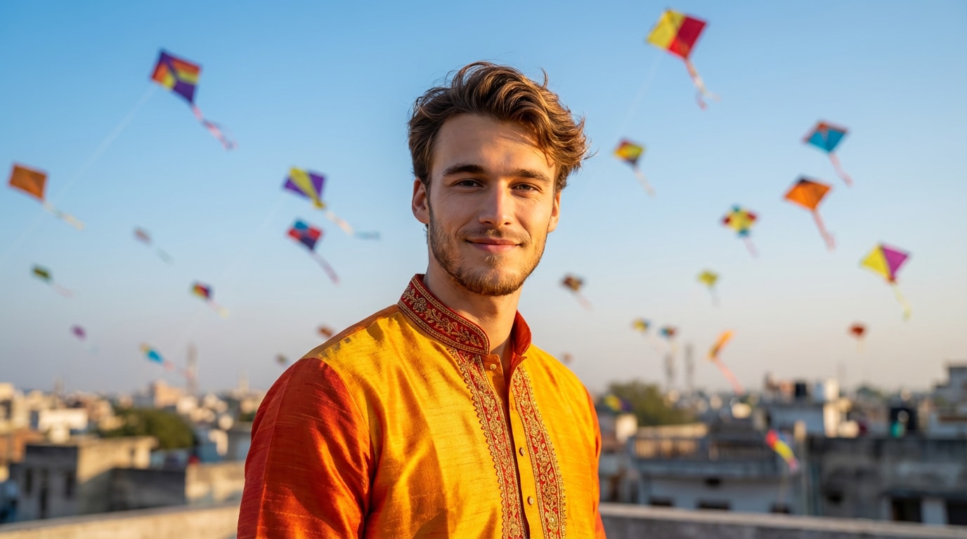 Before: Makar Sankranti AI photo