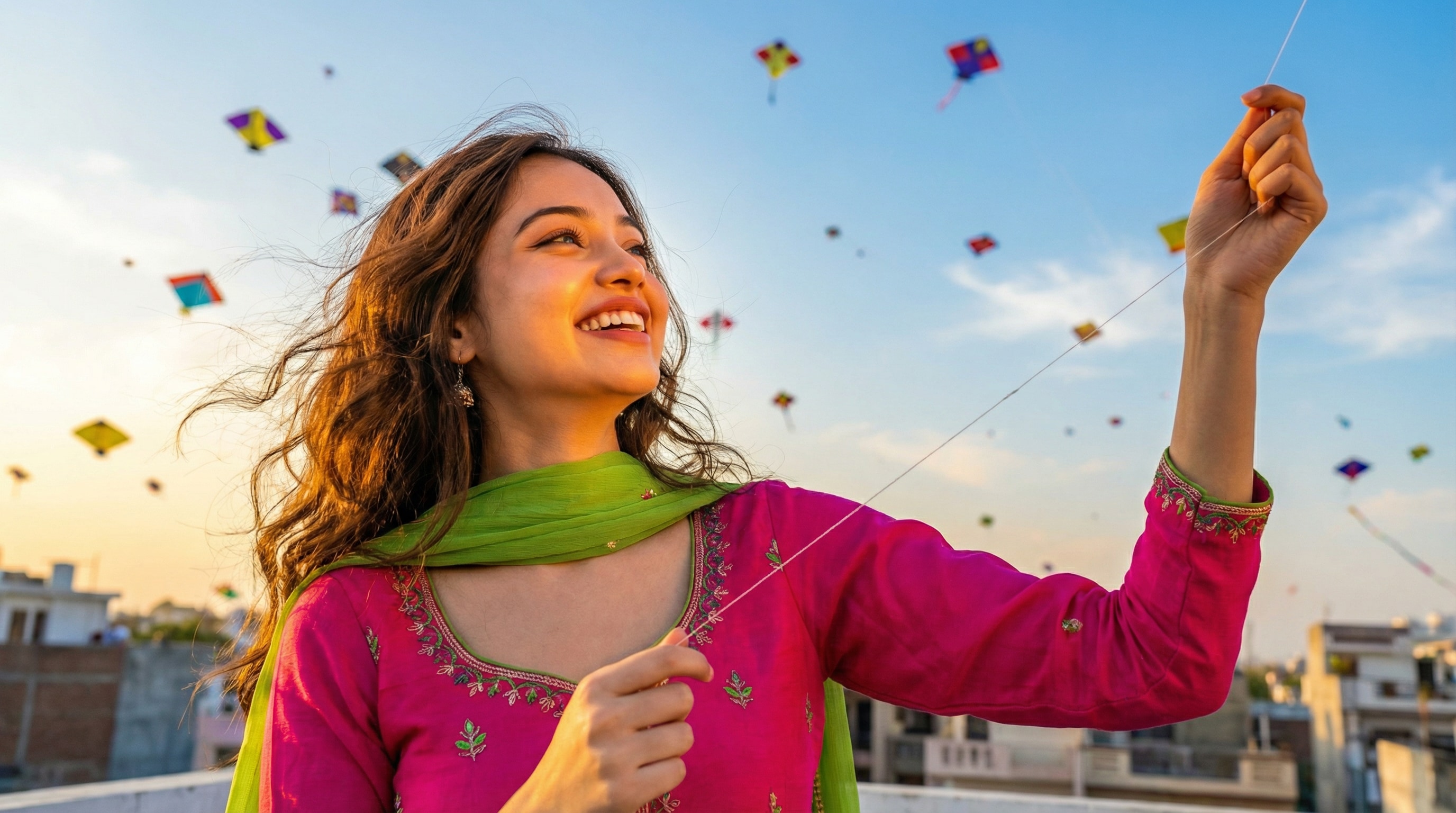 Before: Makar Sankranti AI photo