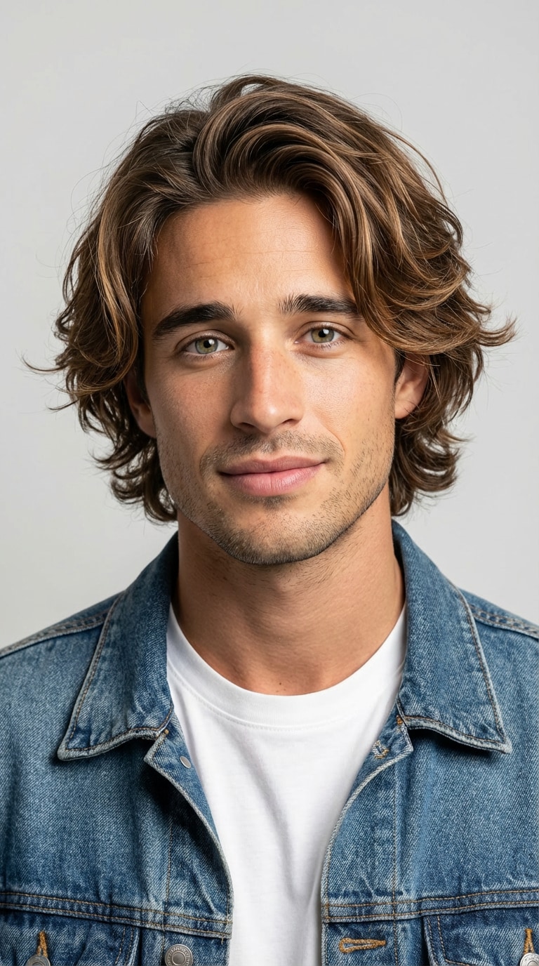 After - Messy Surfer Cut