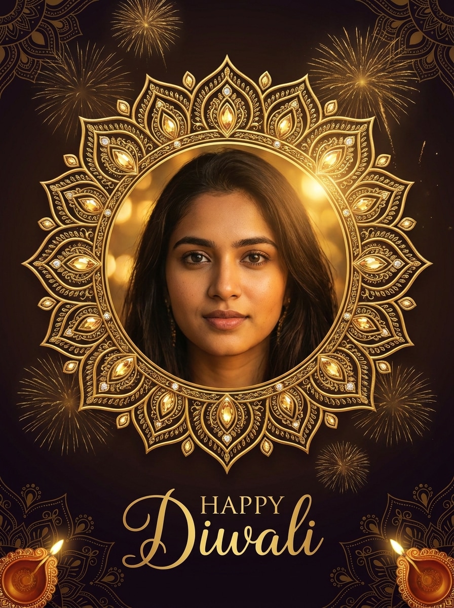 Mandala Frame Portrait