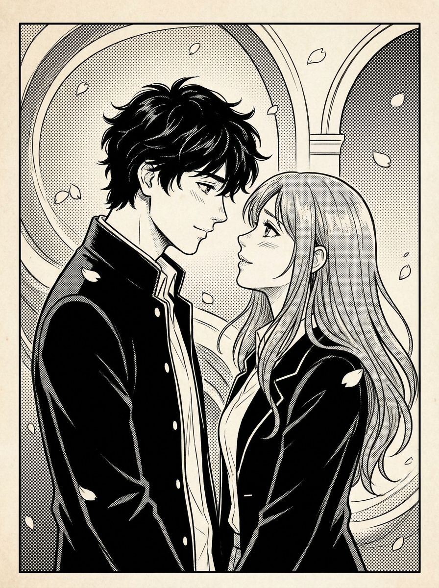 Manga Couple Portrait