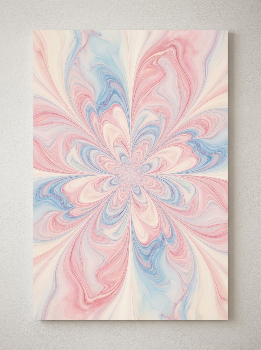 Marble Ink Fractal Bloom