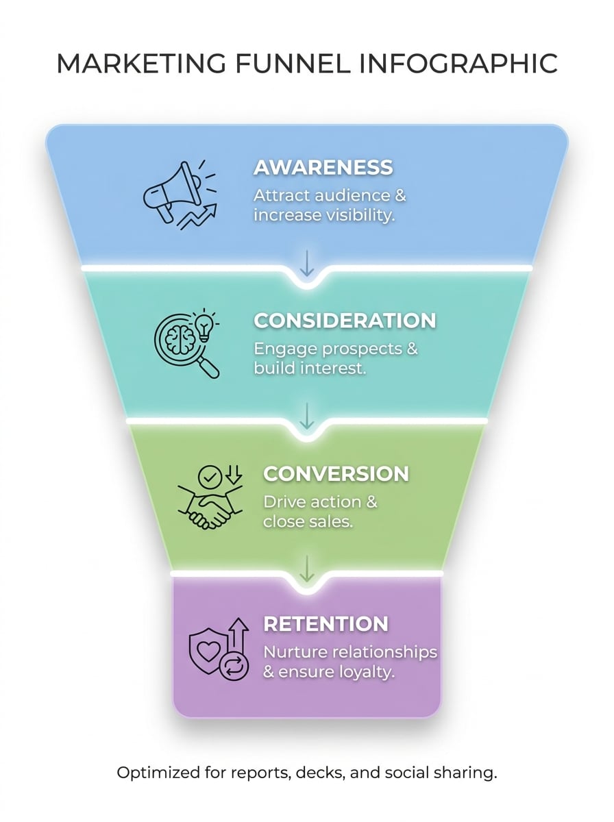 Marketing Funnel Infographic