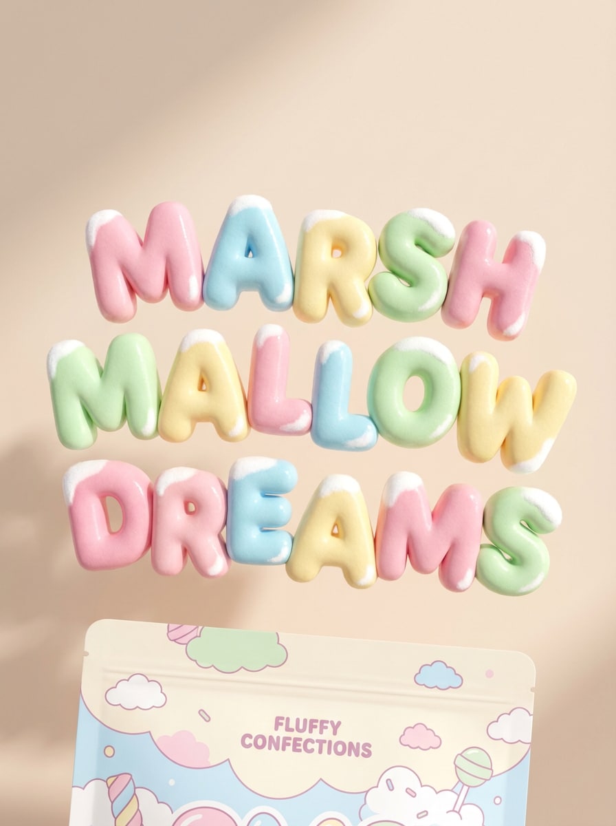 Marshmallow Puffy Text