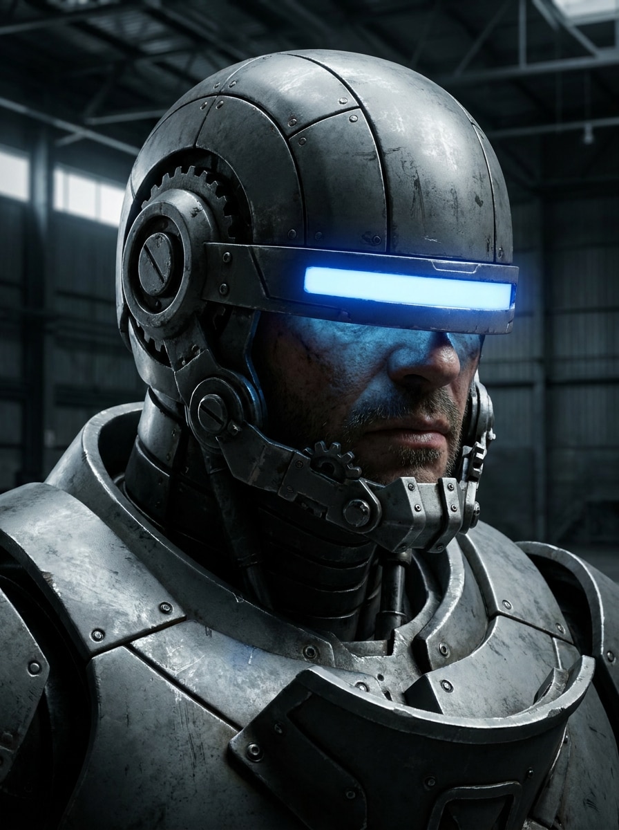 Mecha Helmet Face