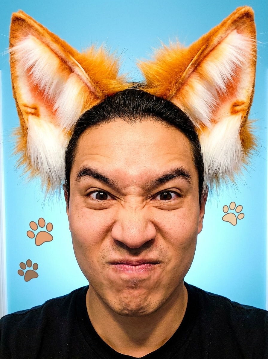 Meme Cat Ears Overlay