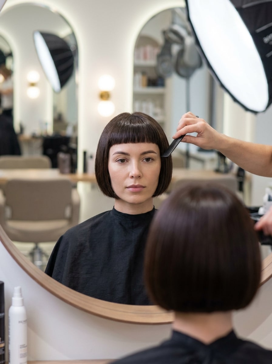 Short Bob with Micro Bangs