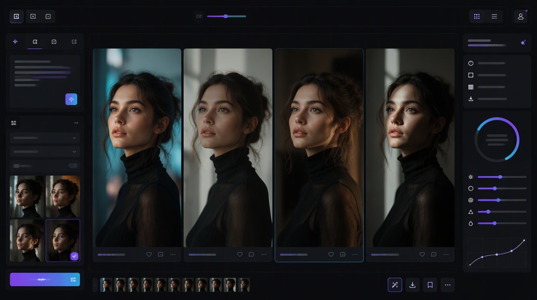 Compare and refine AI image results