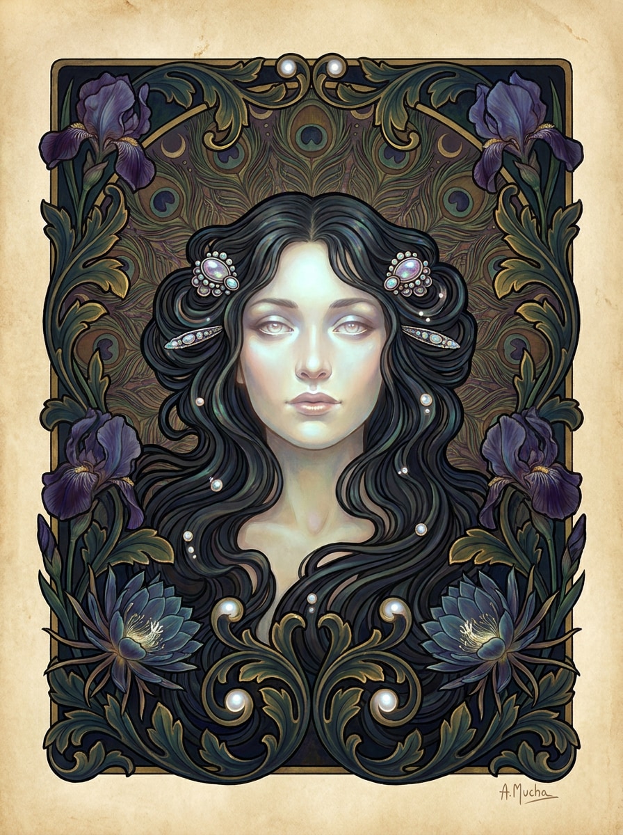 Midnight Floral Frame