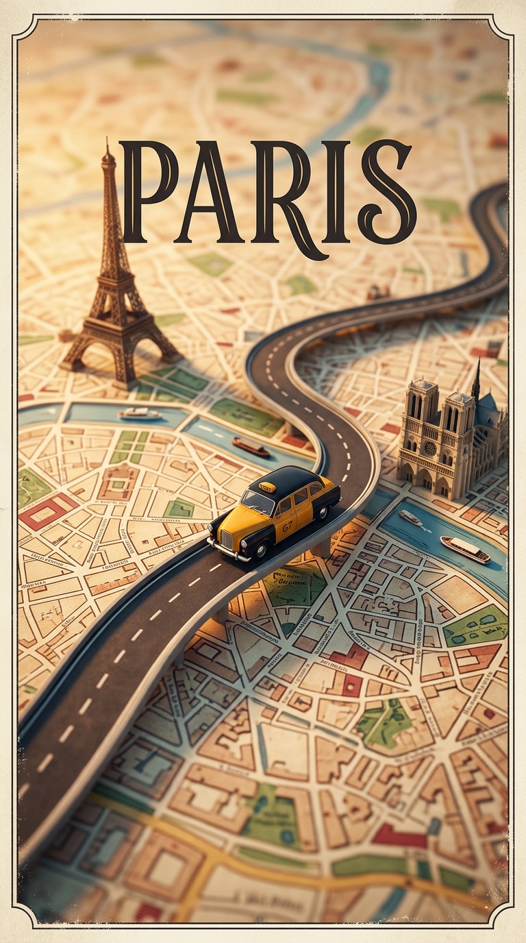 New York city map travel poster prompt