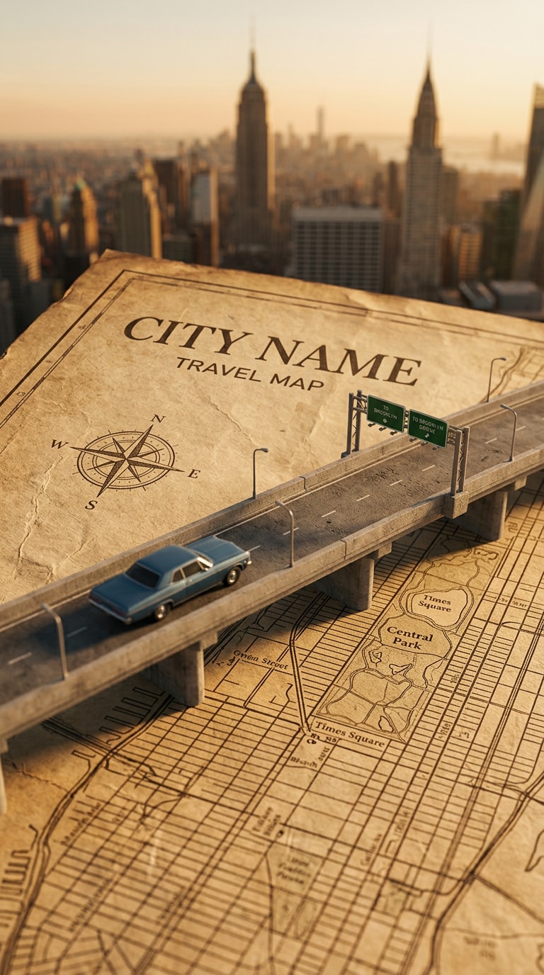 Architecture city map prompt