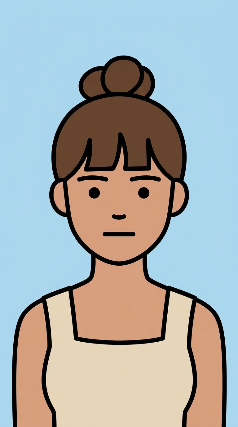 Minimal portrait icon prompt