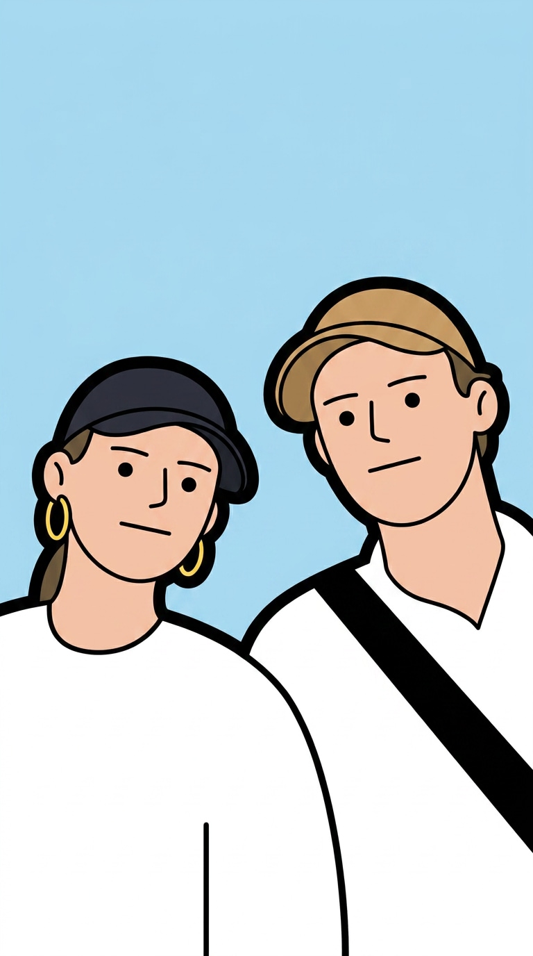 Flat avatar prompt for friend photo