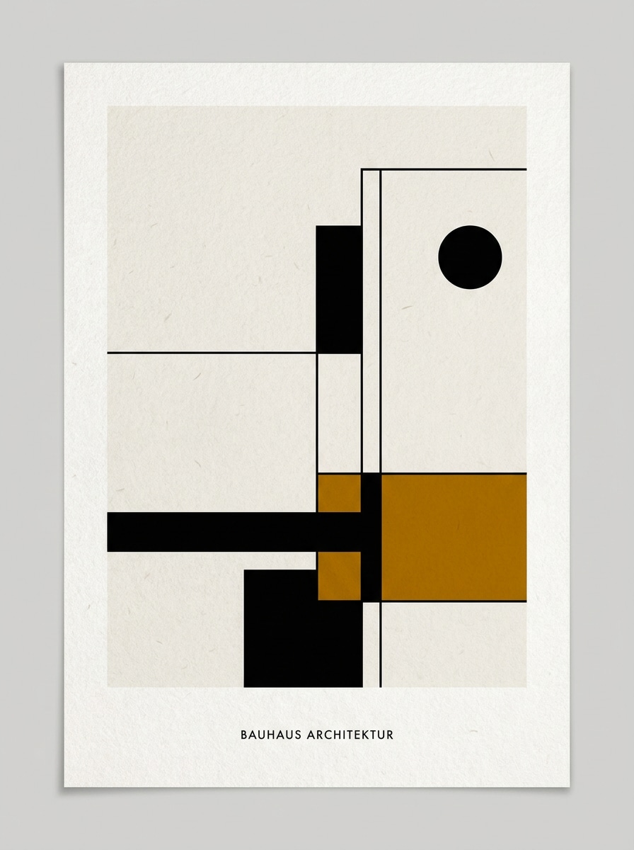 Minimal Monochrome Bauhaus