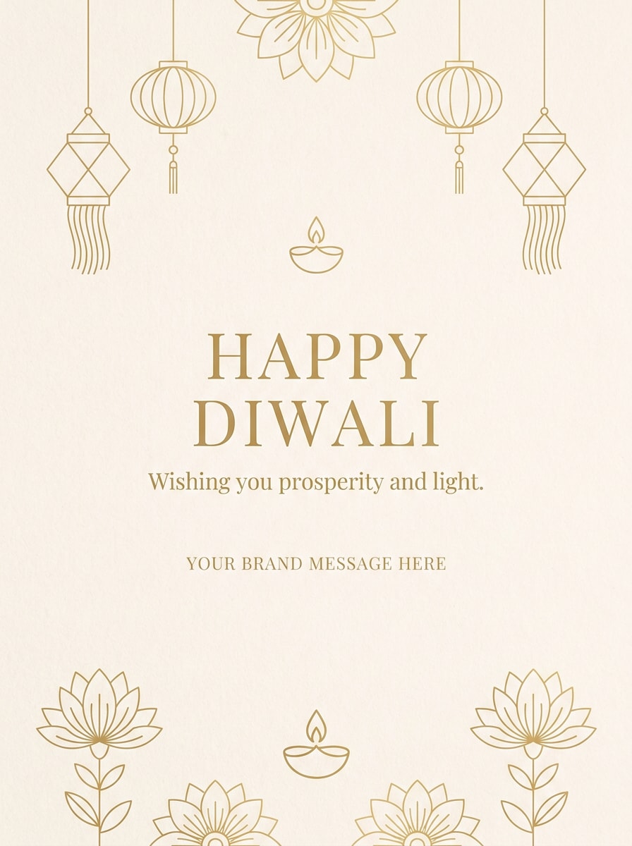 Minimal Festive Brand Poster