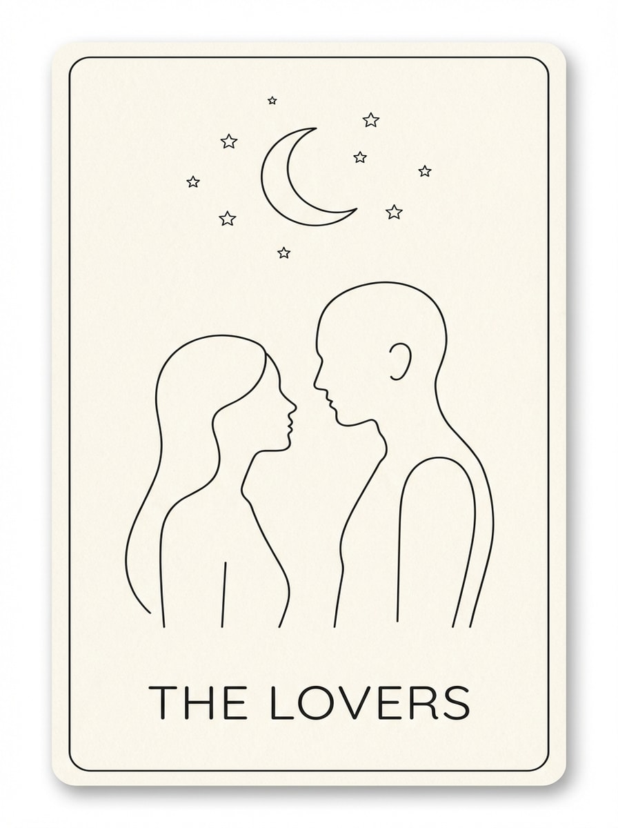 Minimal Line Art Tarot